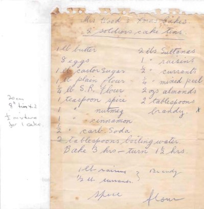 Mrs Wood's Xmas Cakes