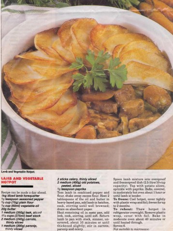 Lamb & Vegetable Hotpot