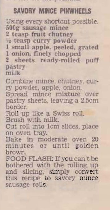 Savory Mince Pinwheels