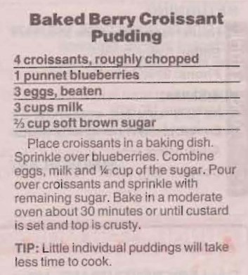 Baked Berry Croissant Pudding