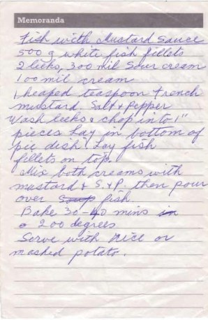 Fish with Mustard Sauce cropped