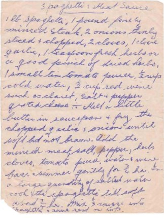 Spaghetti & Meat Sauce cropped