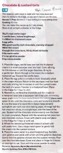 Chocolate & Custard torte