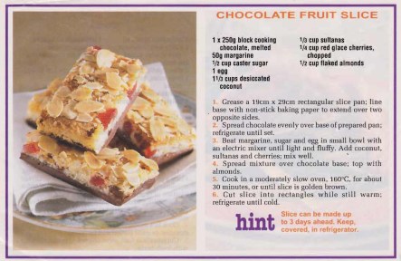 Chocolate Fruit Slice