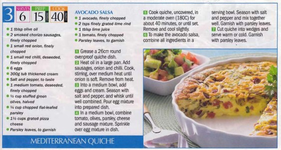 Mediterranean Quiche