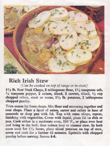 Rich Irish Stew