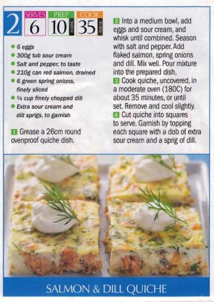 Salmon & Dill Quiche