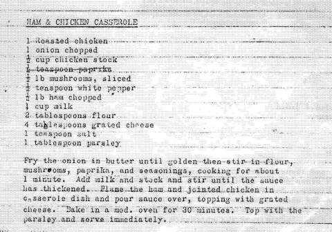 Ham & Chicken Casserole