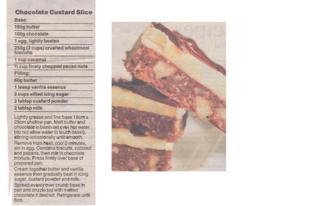 Chocolate Custard Slice compile