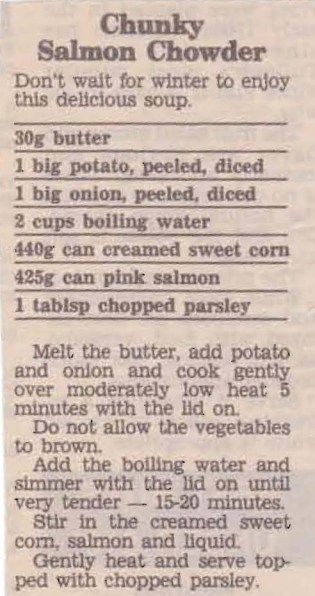 Chunky Salmon Chowder