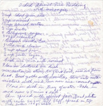 Apricot Rice Pudding